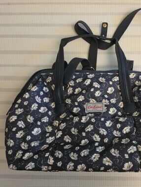 Cath Kidston Navy and White Floral Tote